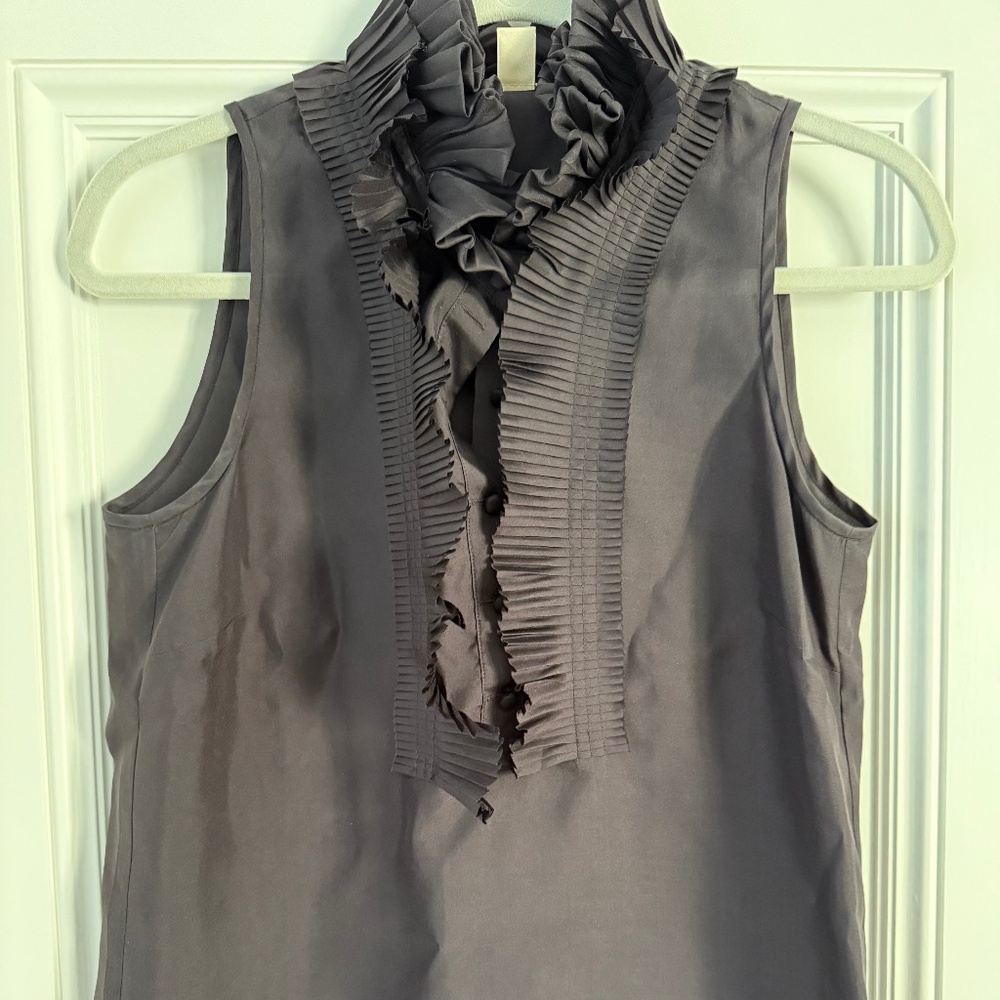 J.Crew sleeveless silk top